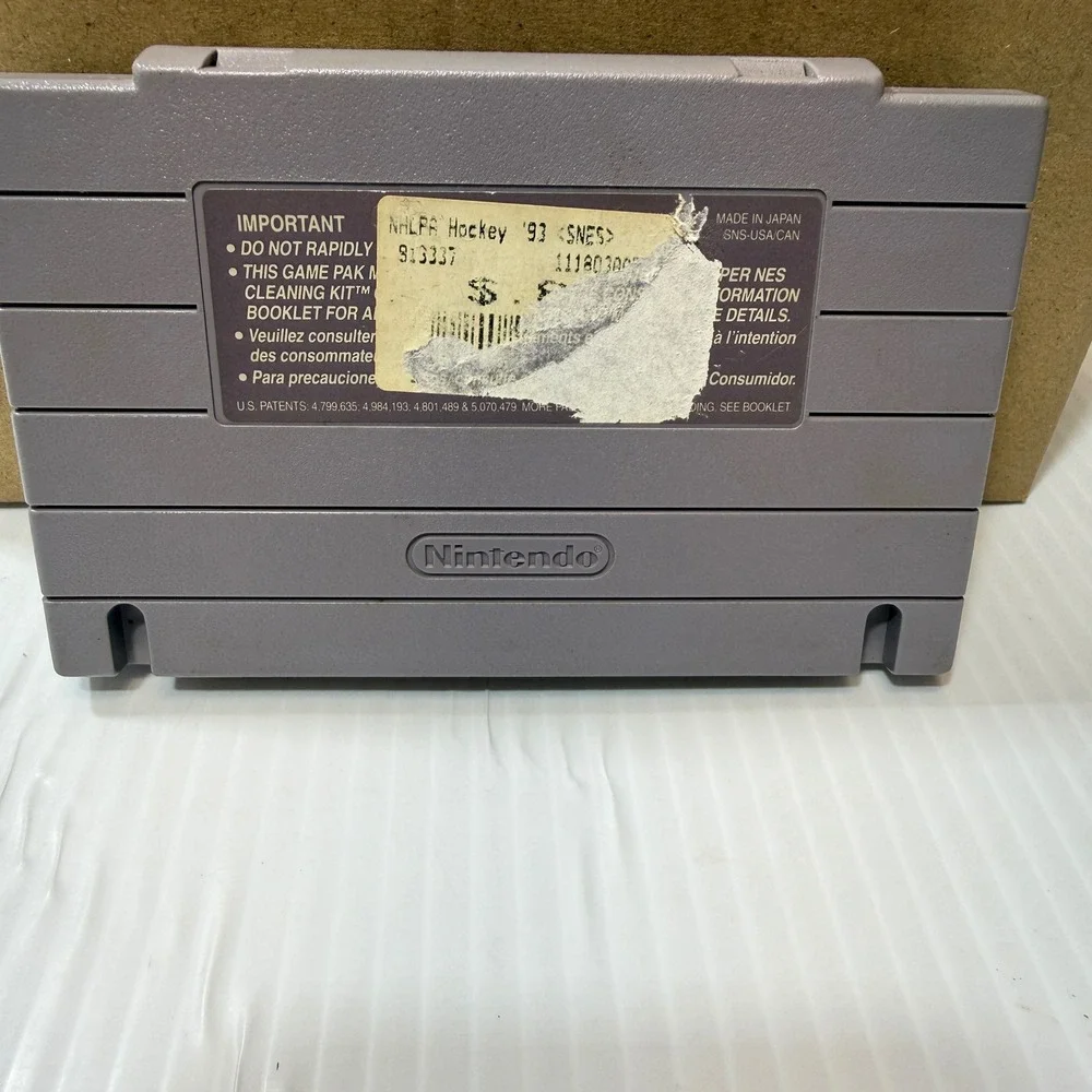 EA NHLPA Hockey 93 SNES Gray Good Authentic Cartridge SNS-HY-USA 16-Bit Sports